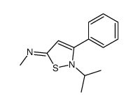 N-methyl-3-phenyl-2-propan-2-yl-1,2-thiazol-5-imine Structure