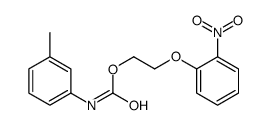 2-(2-nitrophenoxy)ethyl N-(3-methylphenyl)carbamate Structure