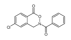 3-benzoyl-6-chloro-4H-2,3-benzoxazin-1-one结构式