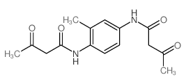 N-[2-methyl-4-(3-oxobutanoylamino)phenyl]-3-oxo-butanamide Structure