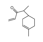 4-[(1R)-4-methylcyclohex-3-en-1-yl]pent-1-en-3-one结构式