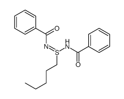 N-(N-benzoyl-S-pentylsulfinimidoyl)benzamide Structure