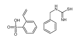 benzylthiourea,2-ethenylbenzenesulfonic acid Structure