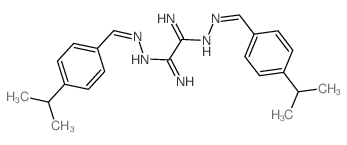 N1,N2-bis[(4-propan-2-ylphenyl)methylideneamino]ethanediimidamide structure