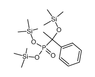 bis(trimethylsilyl) (1-phenyl-1-((trimethylsilyl)oxy)ethyl)phosphonate结构式