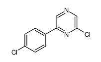 2-chloro-6-(4-chlorophenyl)pyrazine structure