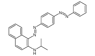 N-(isopropyl)-1-[[4-(phenylazo)phenyl]azo]naphthalen-2-amine Structure