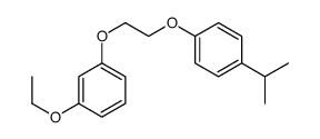 1-ethoxy-3-[2-(4-propan-2-ylphenoxy)ethoxy]benzene结构式