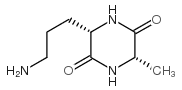 2,5-Piperazinedione,3-(3-aminopropyl)-6-methyl-,(3S,6S)-(9CI)结构式