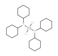 Palladium,dichlorobis(dicyclohexylphosphine)-, (SP-4-2)- structure