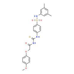 N-{[(4-{[(3,5-dimethylphenyl)amino]sulfonyl}phenyl)amino]carbonothioyl}-2-(4-methoxyphenoxy)acetamide picture