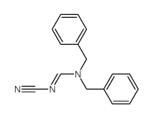 Methanimidamide,N'-cyano-N,N-bis(phenylmethyl)- Structure