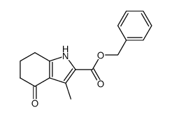 benzyl 3-methyl-4-oxo-4,5,6,7-tetrahydro-1H-indole-2-carboxylate结构式