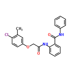 2-{[(4-Chloro-3-methylphenoxy)acetyl]amino}-N-phenylbenzamide结构式