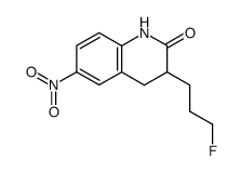 3-(3-fluoropropyl)-6-nitro-3,4-dihydro-2(1H)-quinolinone结构式