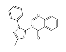 3-(5-methyl-2-phenylpyrazol-3-yl)quinazolin-4-one结构式