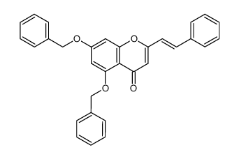 5,7-dibenzyloxy-2-styrylchromone Structure