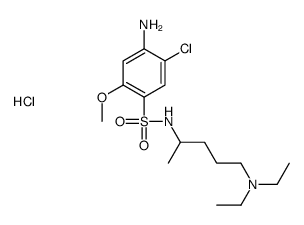 4-amino-5-chloro-N-[5-(diethylamino)pentan-2-yl]-2-methoxybenzenesulfonamide,hydrochloride Structure