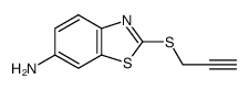 6-Benzothiazolamine,2-(2-propynylthio)-(9CI)结构式