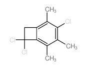 4,8,8-trichloro-2,3,5-trimethyl-bicyclo[4.2.0]octa-2,4,9-triene structure