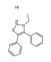 3-ethyl-4,5-diphenyl-2H-thiadiazol-2-ium,iodide Structure