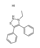 3-ethyl-4,5-diphenyl-2H-thiadiazol-2-ium,iodide结构式