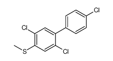 1,4-dichloro-2-(4-chlorophenyl)-5-methylsulfanylbenzene Structure