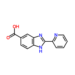 2-(Pyridin-2-yl)-1H-benzo[d]imidazole-6-carboxylic acid structure