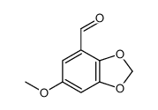 6-methoxy-1,3-benzodioxole-4-carbaldehyde Structure