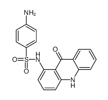 4-amino-N-(9-oxo-10H-acridin-1-yl)benzenesulfonamide结构式