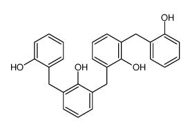 2-[[2-hydroxy-3-[(2-hydroxyphenyl)methyl]phenyl]methyl]-6-[(2-hydroxyphenyl)methyl]phenol结构式
