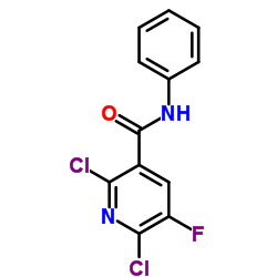 2,6-Dichloro-5-fluoro-N-phenylnicotinamide结构式