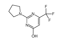 2-PYRROLIDIN-1-YL-6-TRIFLUOROMETHYL-PYRIMIDIN-4-OL结构式