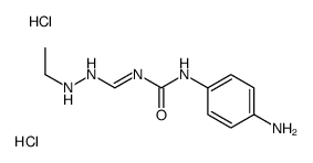 (3E)-1-(4-aminophenyl)-3-[(2-ethylhydrazinyl)methylidene]urea,dihydrochloride Structure