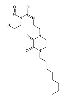 1-(2-chloroethyl)-1-nitroso-3-[2-(4-octyl-2,3-dioxopiperazin-1-yl)ethyl]urea结构式