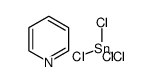 tin tetrachloride pyridine adduct Structure
