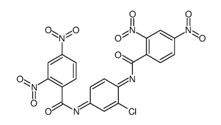 N-[3-chloro-4-(2,4-dinitrobenzoyl)iminocyclohexa-2,5-dien-1-ylidene]-2,4-dinitrobenzamide Structure