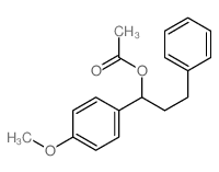 [1-(4-methoxyphenyl)-3-phenyl-propyl] acetate Structure