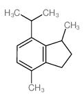 1H-Indene,2,3-dihydro-1,4-dimethyl-7-(1-methylethyl)- structure