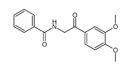 N-(3,4-dimethoxy-phenacyl)-benzamide结构式