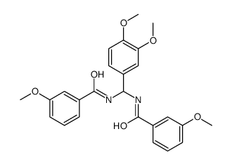 N-[(3,4-dimethoxyphenyl)-[(3-methoxybenzoyl)amino]methyl]-3-methoxybenzamide结构式