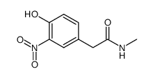 4-hydroxy-N-methyl-3-nitrobenzeneacetamide结构式