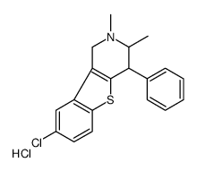 8-chloro-2,3-dimethyl-4-phenyl-3,4-dihydro-1H-[1]benzothiolo[3,2-c]pyridine,hydrochloride结构式
