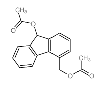 9H-Fluorene-4-methanol,9-(acetyloxy)-, 4-acetate structure