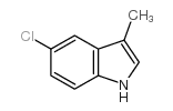 5-氯-3-甲基-1H-吲哚结构式