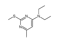 4-N,N-diethylamino-6-methyl-2-methylthiopyrimidine Structure