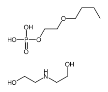 2-butoxyethyl dihydrogen phosphate,2-(2-hydroxyethylamino)ethanol Structure