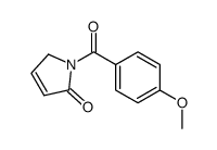1-(4-methoxybenzoyl)-1,5-dihydro-2H-pyrrol-2-one Structure