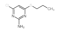 2-Pyrimidinamine,4-chloro-6-(propylthio)- Structure