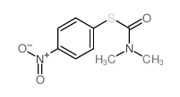 Carbamothioicacid, N,N-dimethyl-, S-(4-nitrophenyl) ester Structure